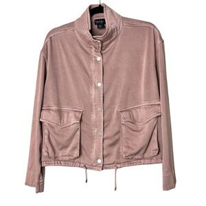 Nicole Miller women's utility jacket in a mauve or dusty rose color